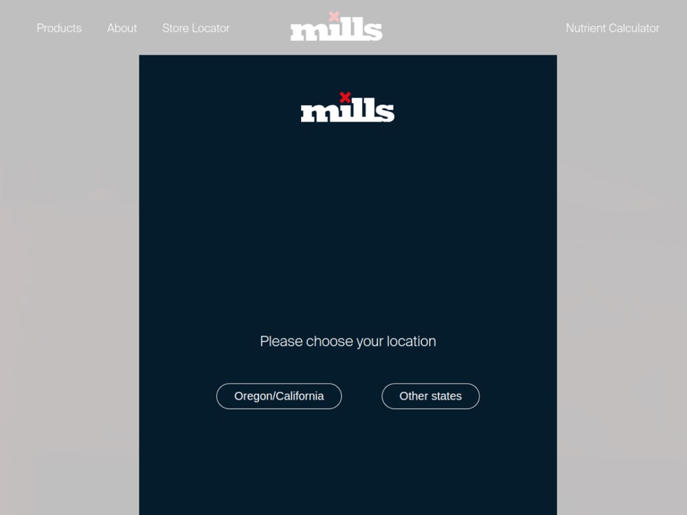 Mills Nutrients website